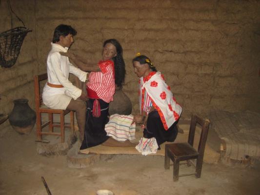 mayan style birth scene